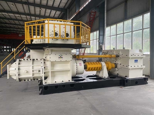 دستگاه اکسترودر خلاء فولاد کربنی EV60A Clay Brick Forming Tooth Mixing Machine