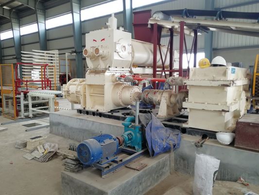 دستگاه آجرپزی EV50A تمام اتوماتیک پروژه کوره تونلی BBT با آجر رسی قرمز