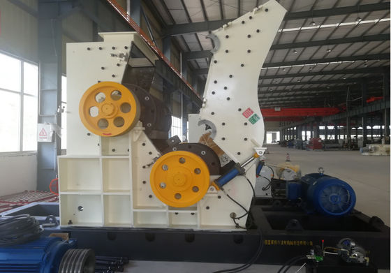 دستگاه سنگ شکن چکشی دو روتوره اتوماتیک 90-120 تن در ساعت با موتور دوگانه کم مصرف برای خرد کردن خاک رس و سنگ