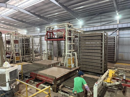 سیستم خشک کن تونل کاملا اتوماتیک ساخت بلوک های گل قرمز