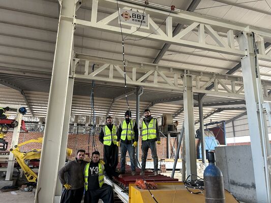 سیستم تخلیه و بسته بندی آجر تمام اتوماتیک بدون پالت برای خطوط تولید آجر سفالی