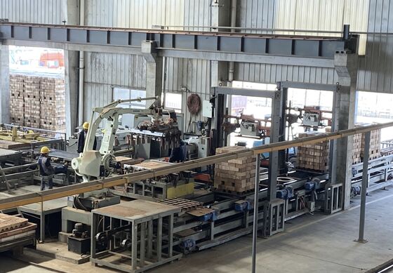 سیستم تخلیه و بسته بندی آجر تمام اتوماتیک بدون پالت برای خطوط تولید آجر سفالی